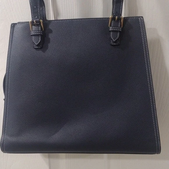 Samantha Thavasa Blue Leather 2-Way Shoulder Bag – Stylish Spacious Handbag - Picture 6 of 17